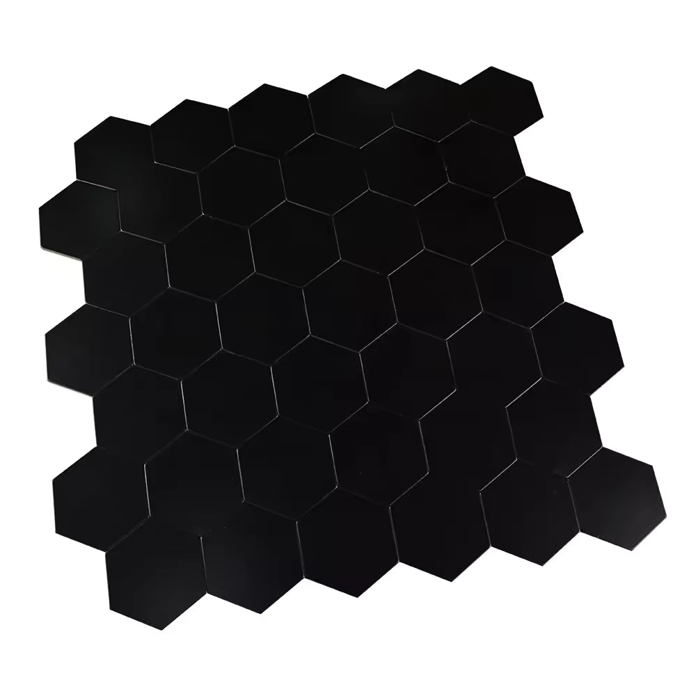 Zelfklevende tegels - Hexagon Black - 29,2 x 28,8 cm - afbeelding 5