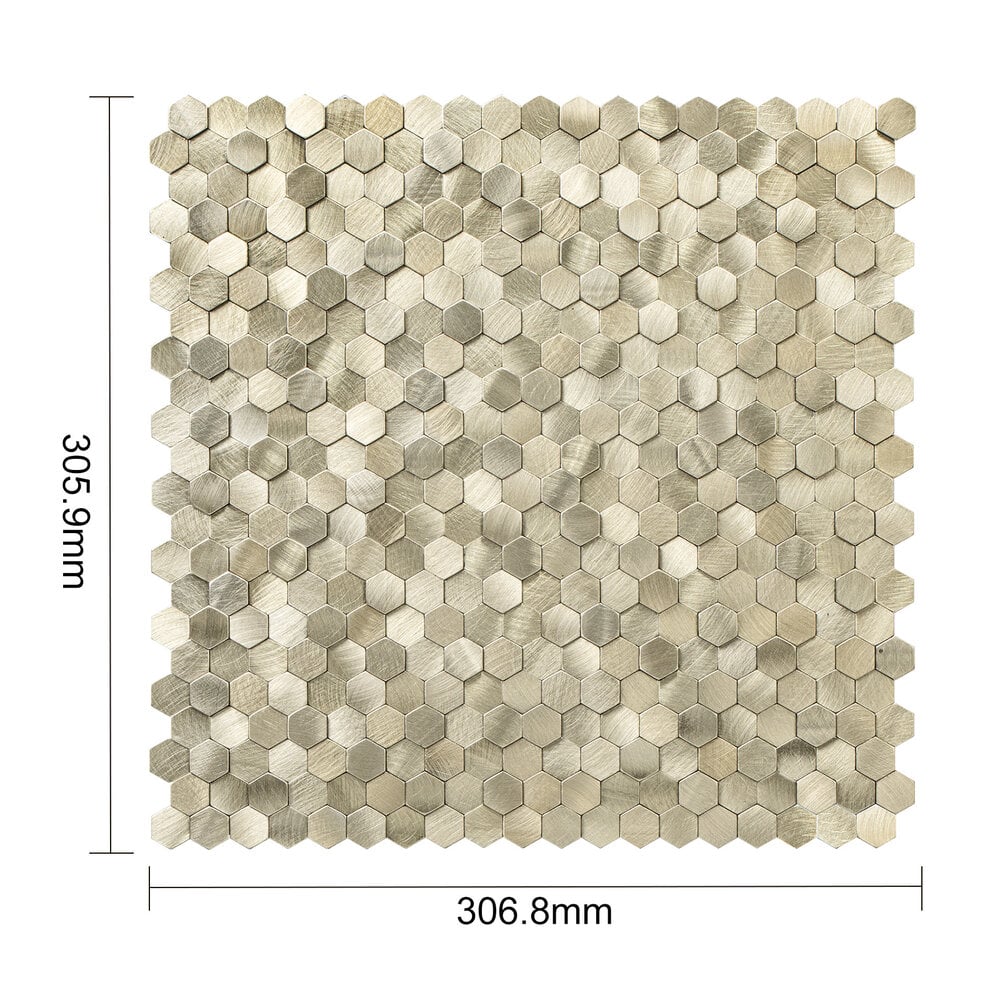 Zelfklevende tegels - Hexagon Mini Gold - 30,8 x 29,8 cm - afbeelding 5