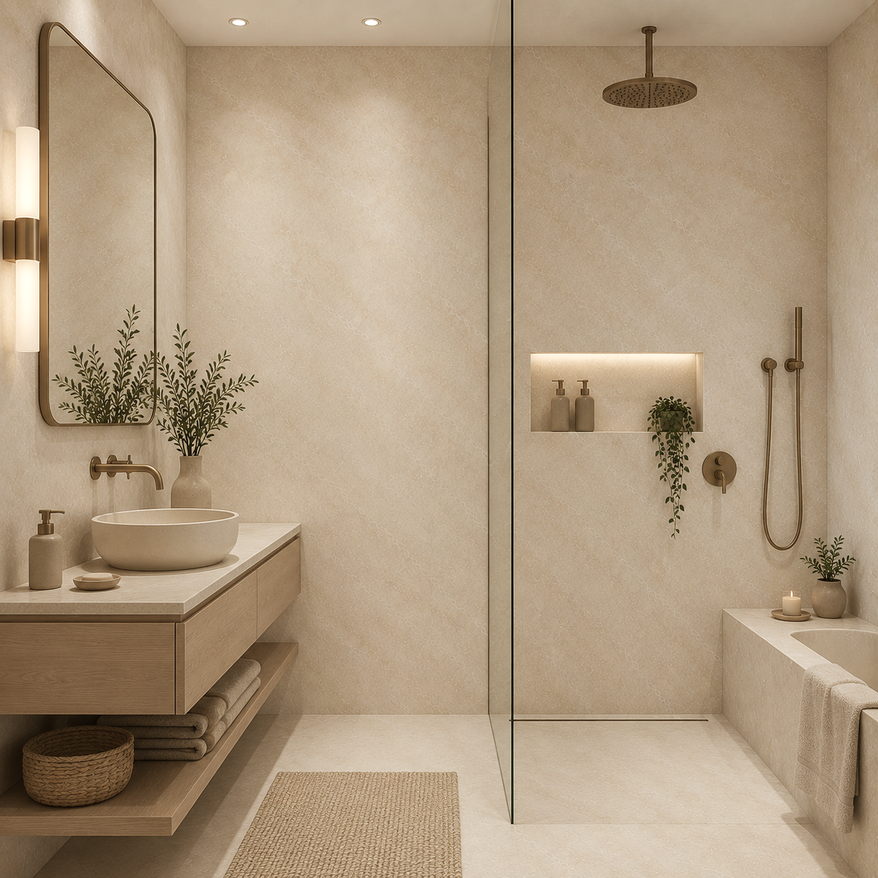 Zelfklevend behang - Oxide Beige - 60 cm x 10 m