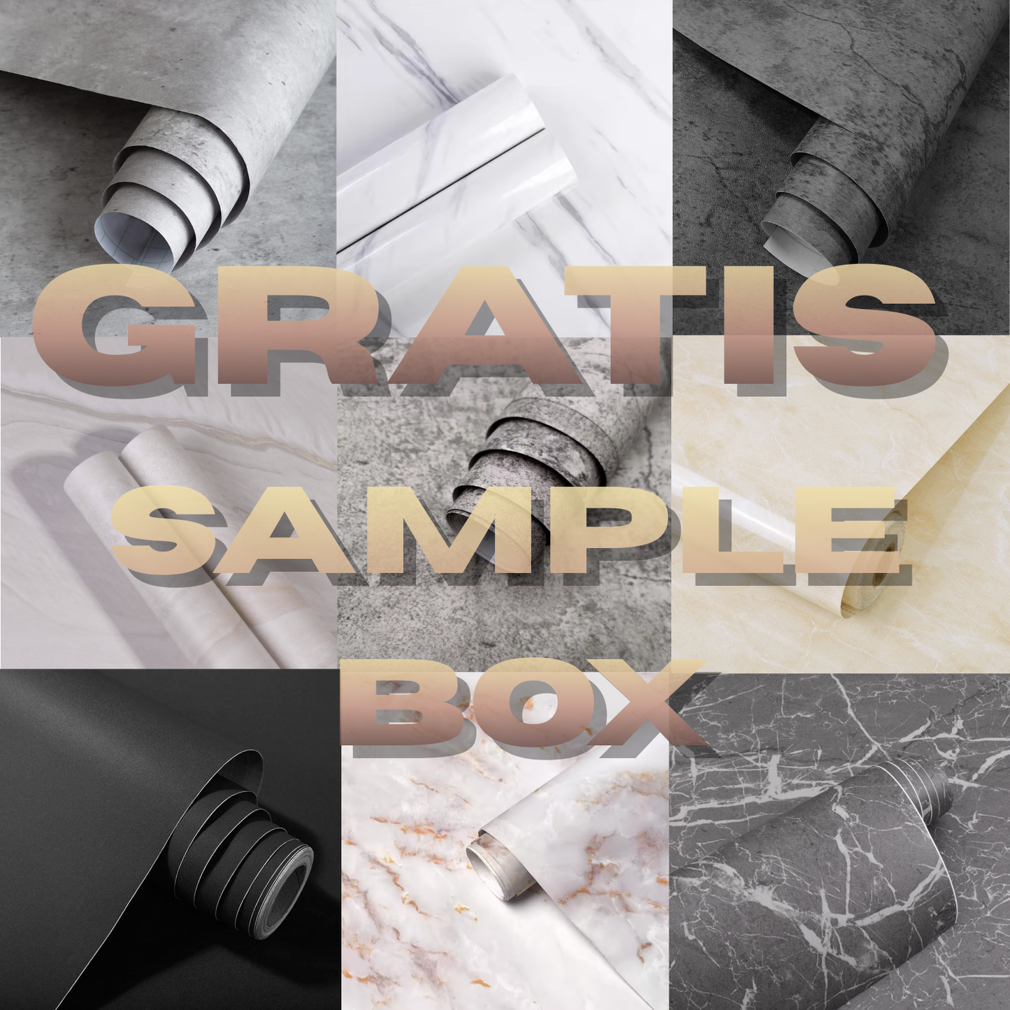 Gratis behang Sample Pack | Kies jouw 5 gratis stalen