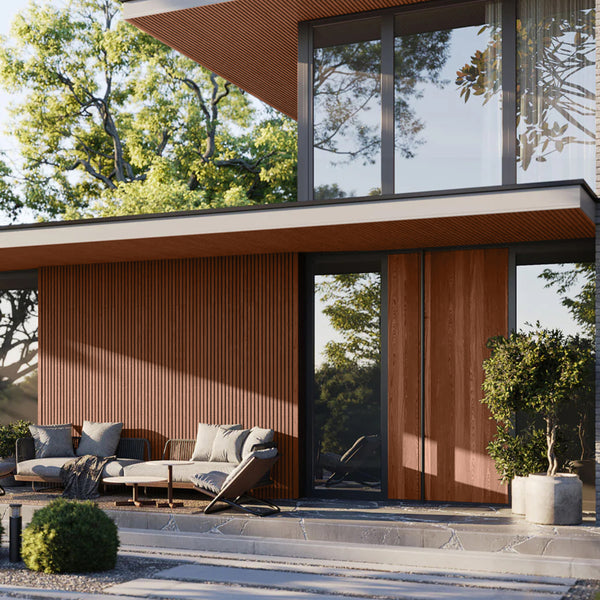 Kunststof Gevelbekleding - Composiet - Deepline Mahonie - 290 x 22 cm