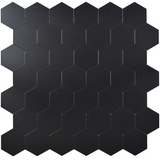 Zelfklevende tegels - Hexagon Black - 29,2 x 28,8 cm