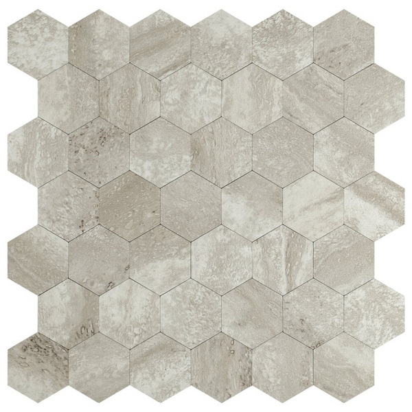 Zelfklevende tegels - Hexagon Taupe Stone - 29 x 28,8 cm