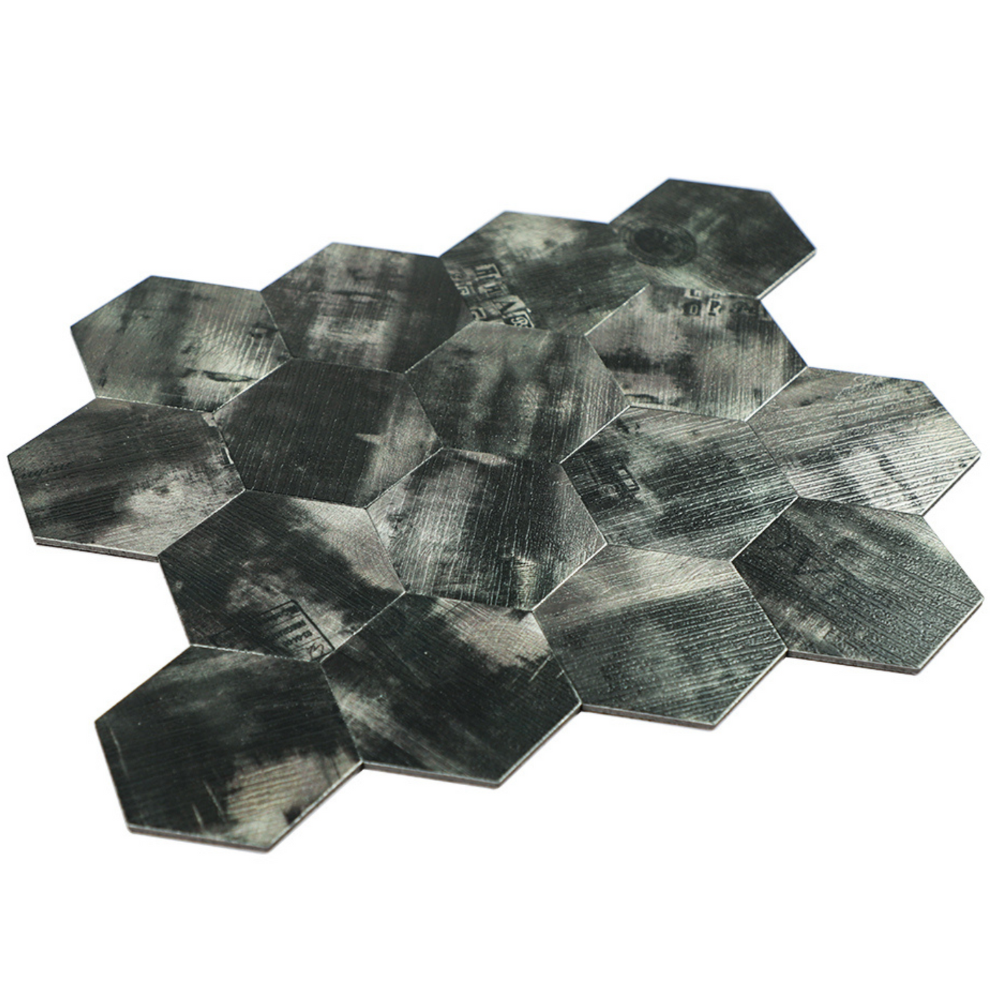 Zelfklevende tegels - Hexagon Oxide - 29,2 x 25,5 cm - afbeelding 3