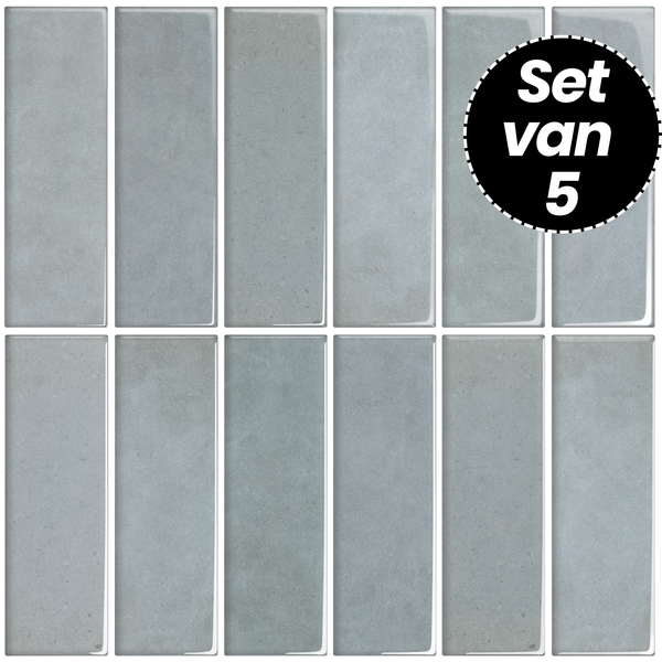 Plaktegels – Kotor Blue - 30,5 x 30,5 cm - Set van 5