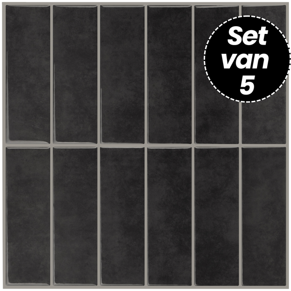 Plaktegels – Seattle Smoke - 30,5 x 30,5 cm - Set van 5