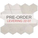 Zelfklevende tegels - Hexagon Marble Beige - 29,2 x 25,4 cm