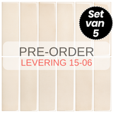 Plaktegels – Soft Peach - 30,5 x 30,5 cm - Set van 5