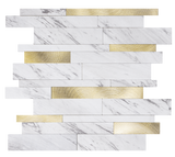 Zelfklevende tegels - Rectangle Gold Marmer - 30,3 x 29,8 cm