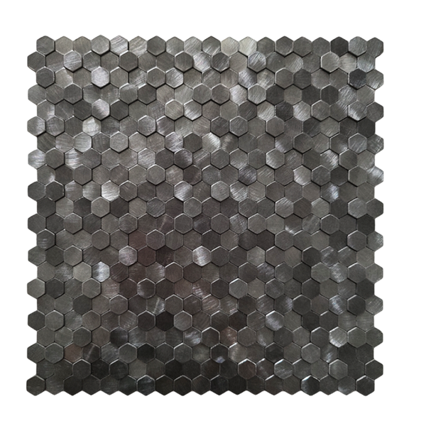 Zelfklevende tegels - Hexagon Mini Black - 30,6 x 30,7 cm