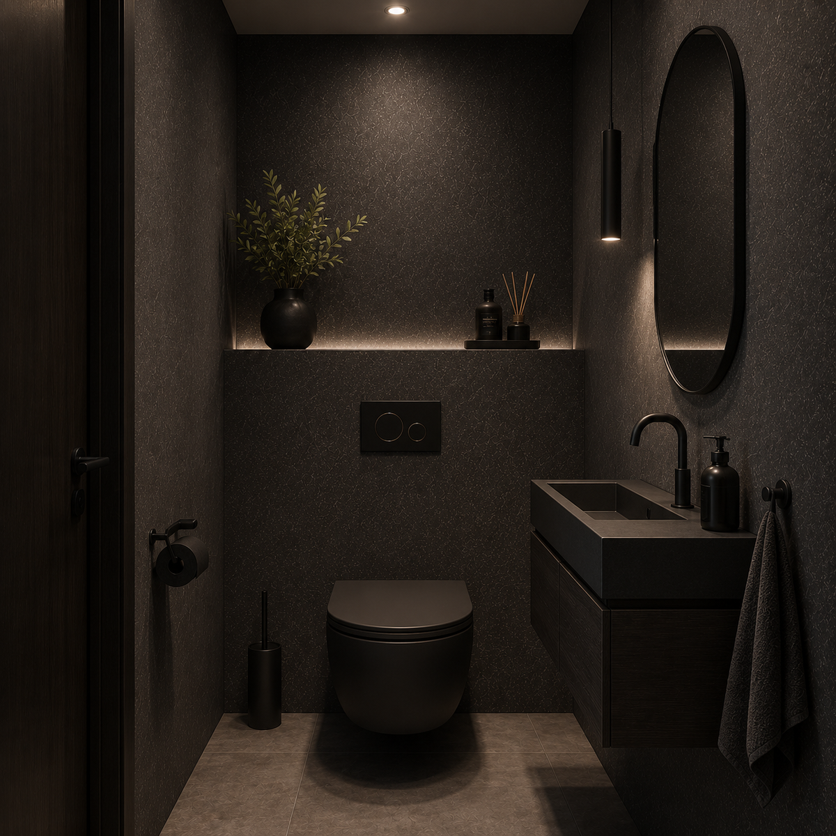 Zelfklevend Behang Toilet