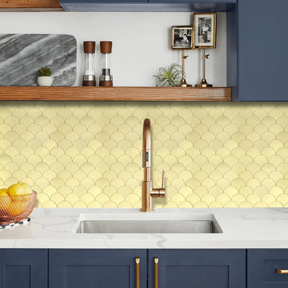 Zelfklevende tegels - Shells Gold - 26,6 x 26,6 cm - afbeelding 2