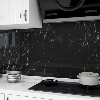 Zelfklevend behang - Black Marmer - 60 cm x 10 m - afbeelding 2