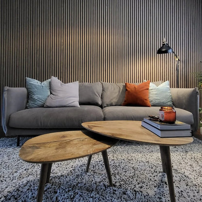 Akoestisch paneel - Walnut Oak - 260 x 60 cm - afbeelding 2