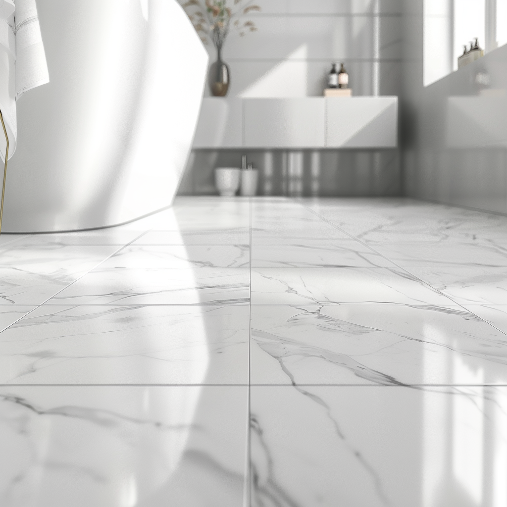 Zelfklevende Vloertegels - Intense Calacatta White - 30,5 x 30,5 cm