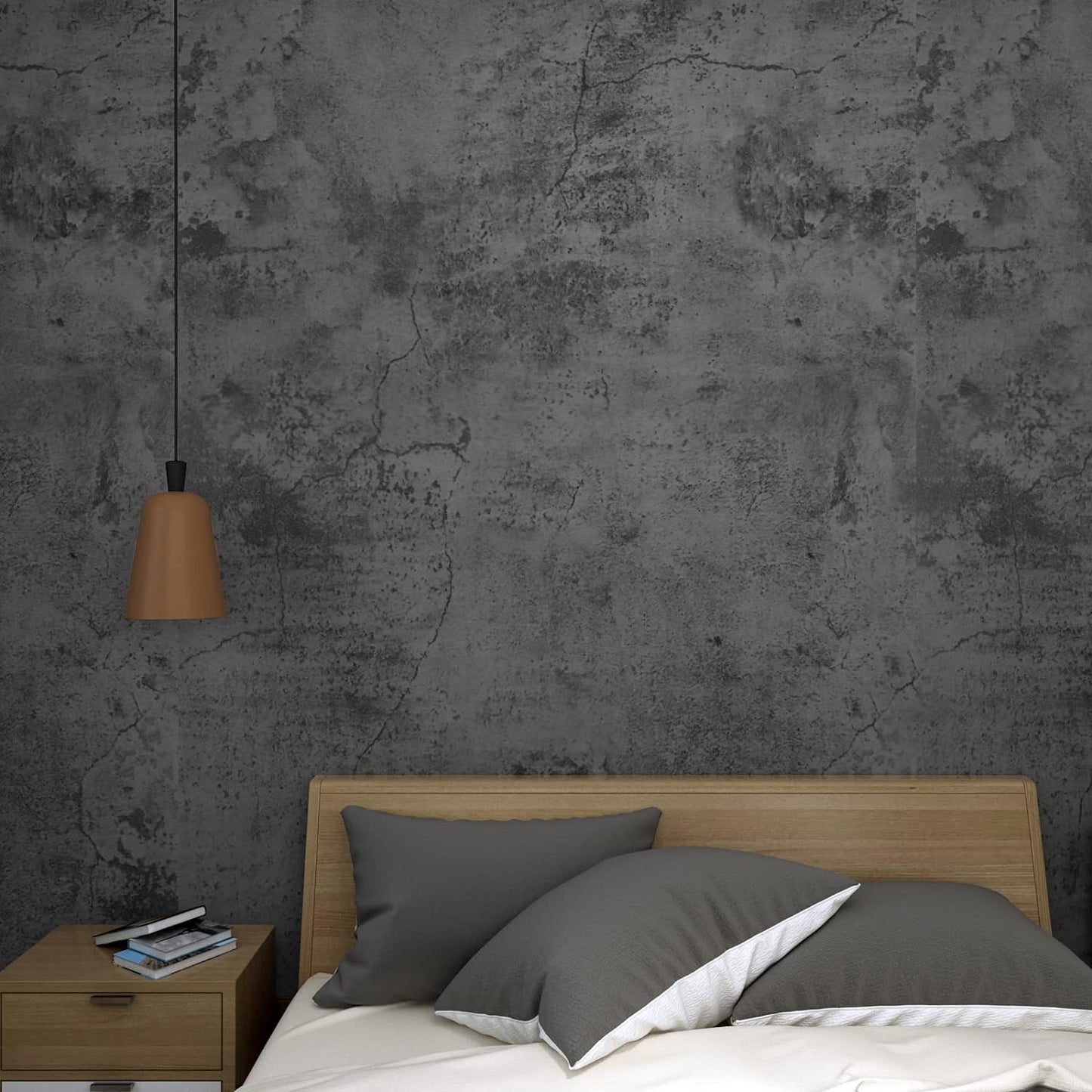 Zelfklevend behang - Dark Concrete - 60 cm x 10 m - afbeelding 3