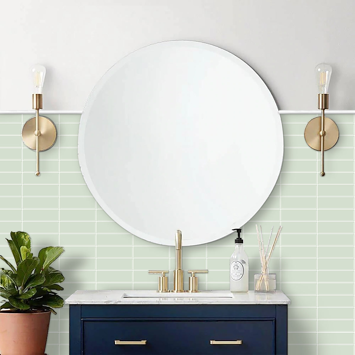 Plaktegels – Tulum Green - 30,5 x 30,5 cm - Set van 5 - afbeelding 3