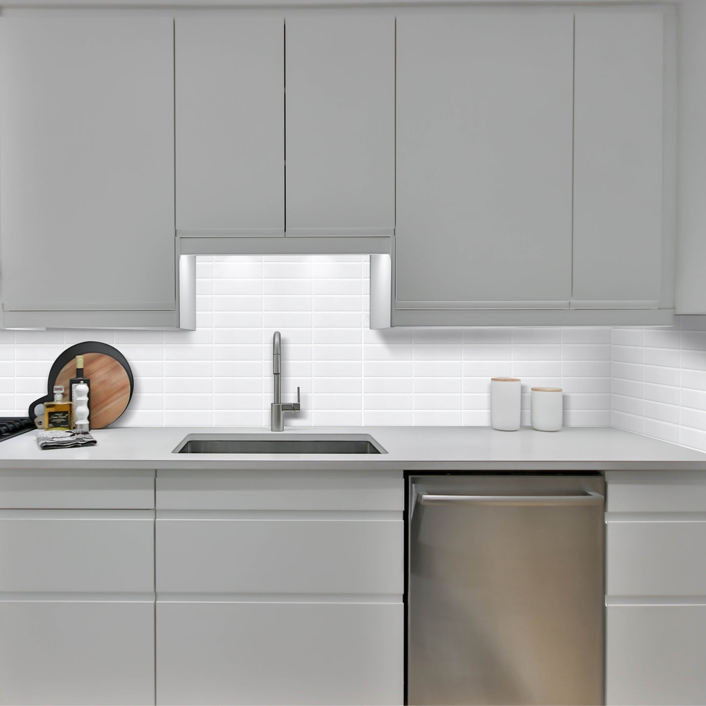 Plaktegels – Alta White - 30,5 x 30,5 cm - Set van 5 - afbeelding 2