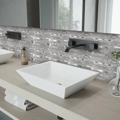 Zelfklevende tegels - Rectangle Grey - 30,3 x 29,8 cm - afbeelding 3