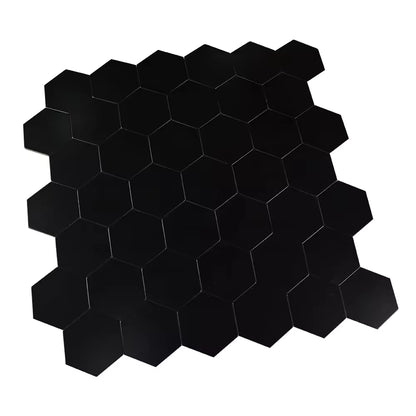 Zelfklevende tegels - Hexagon Black -  29,2 x 28,8 cm - afbeelding 5