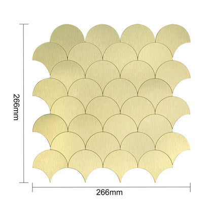 Zelfklevende tegels - Shells Gold - 26,6 x 26,6 cm - afbeelding 4