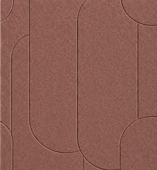 Akoestisch paneel - Viltpaneel Capsule Terra - 280 x 52 cm