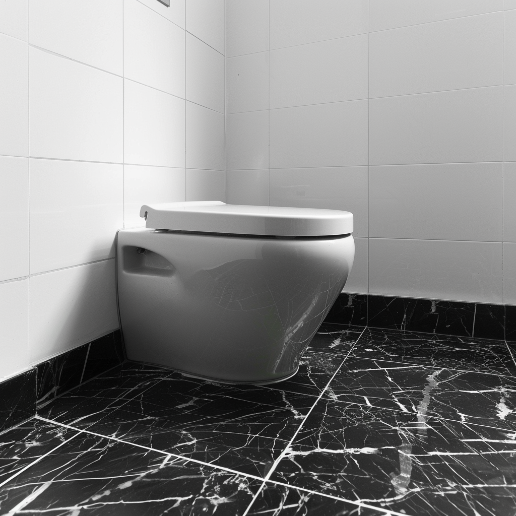 Zelfklevende Vloertegels - Calacatta Black - 30,5 x 30,5 cm