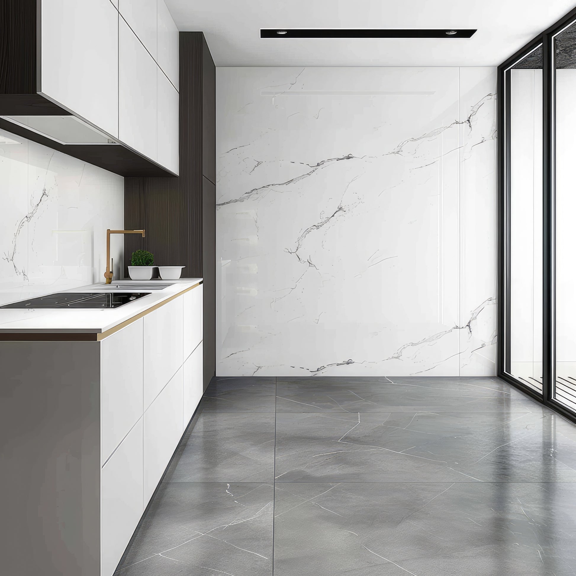 Zelfklevend behang - White Marmer - 60 cm x 10 m - afbeelding 5