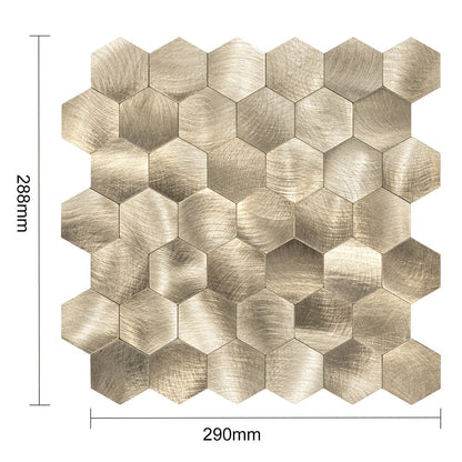 Zelfklevende tegels - Hexagon Gold -  29 x 28,8 cm - afbeelding 6