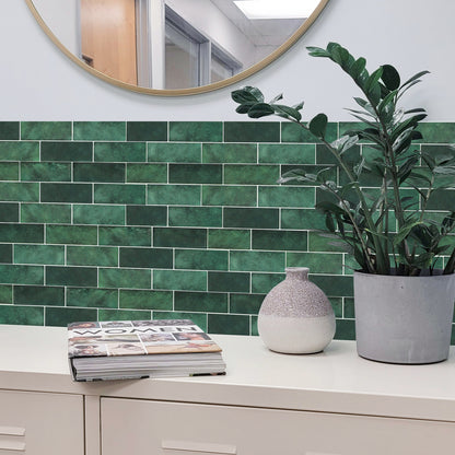 Plaktegels – Olive Green - 29,4 x 21,2 cm - Set van 5 - afbeelding 2