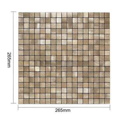 Zelfklevende tegels - Squares Bronze -  26,5 x 26,5 cm - afbeelding 5