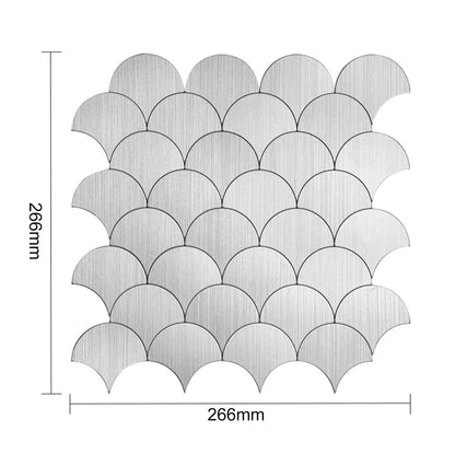 Zelfklevende tegels - Shells Silver - 26,6 x 26,6 cm - afbeelding 5