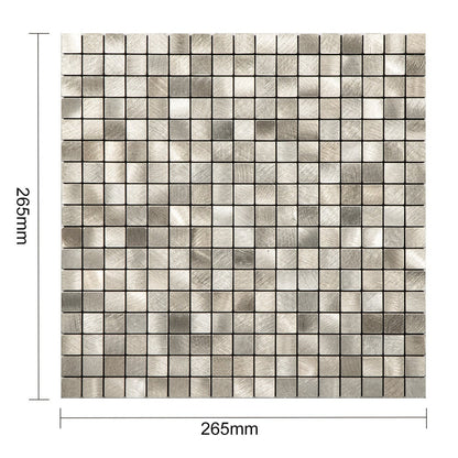 Zelfklevende tegels - Squares Gold - 26,5 x 26,5 cm - afbeelding 5