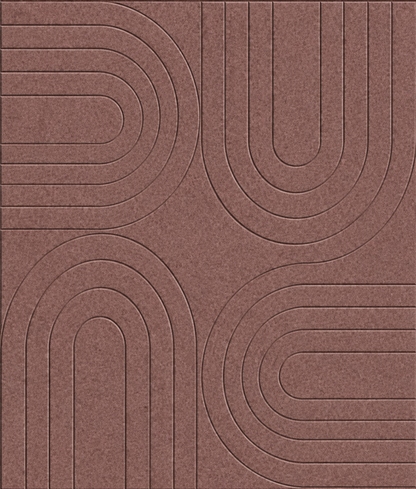 Akoestisch paneel - Viltpaneel Bogen Terra - 280 x 52 cm