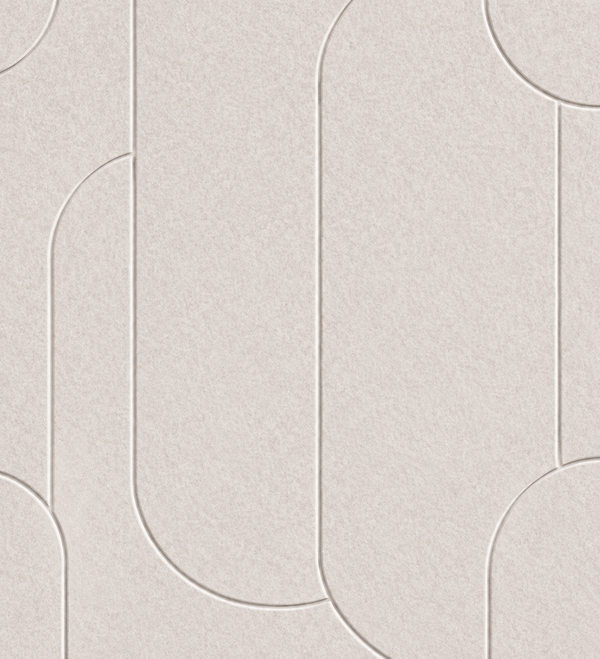 Akoestisch paneel - Viltpaneel Capsule Beige - 280 x 52 cm