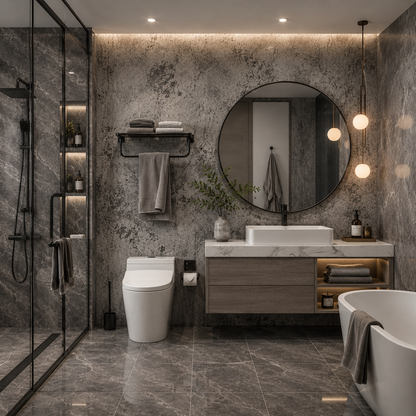 Zelfklevend behang - Light Concrete - 60 cm x 10 m