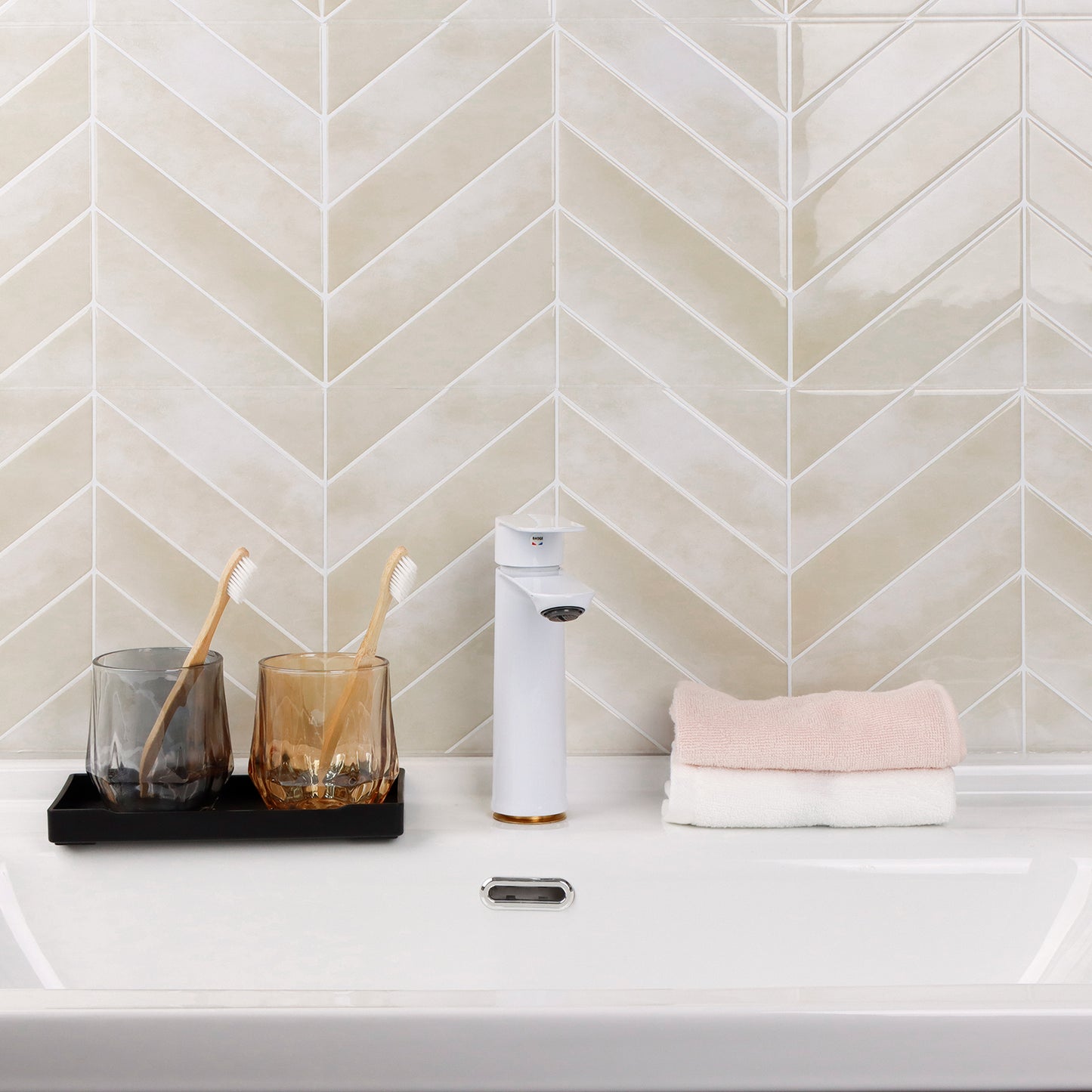 Plaktegels – Sevilla Visgraat - 29 cm x 22,9 cm - Set van 5 - afbeelding 6