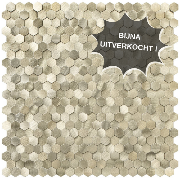 Zelfklevende tegels - Hexagon Mini Gold - 30,8 x 29,8 cm
