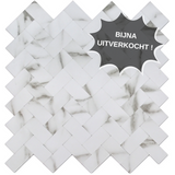 Zelfklevende tegels - Visgraat White Marmer -  28,5 x 28,3 cm
