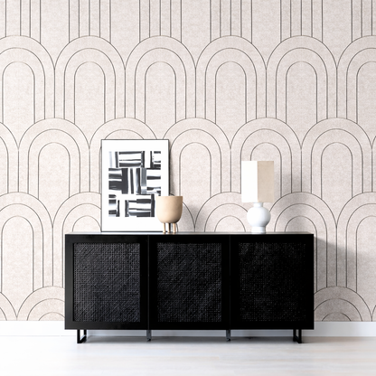 Akoestisch paneel - Viltpaneel Barok Beige - 280 x 60 cm