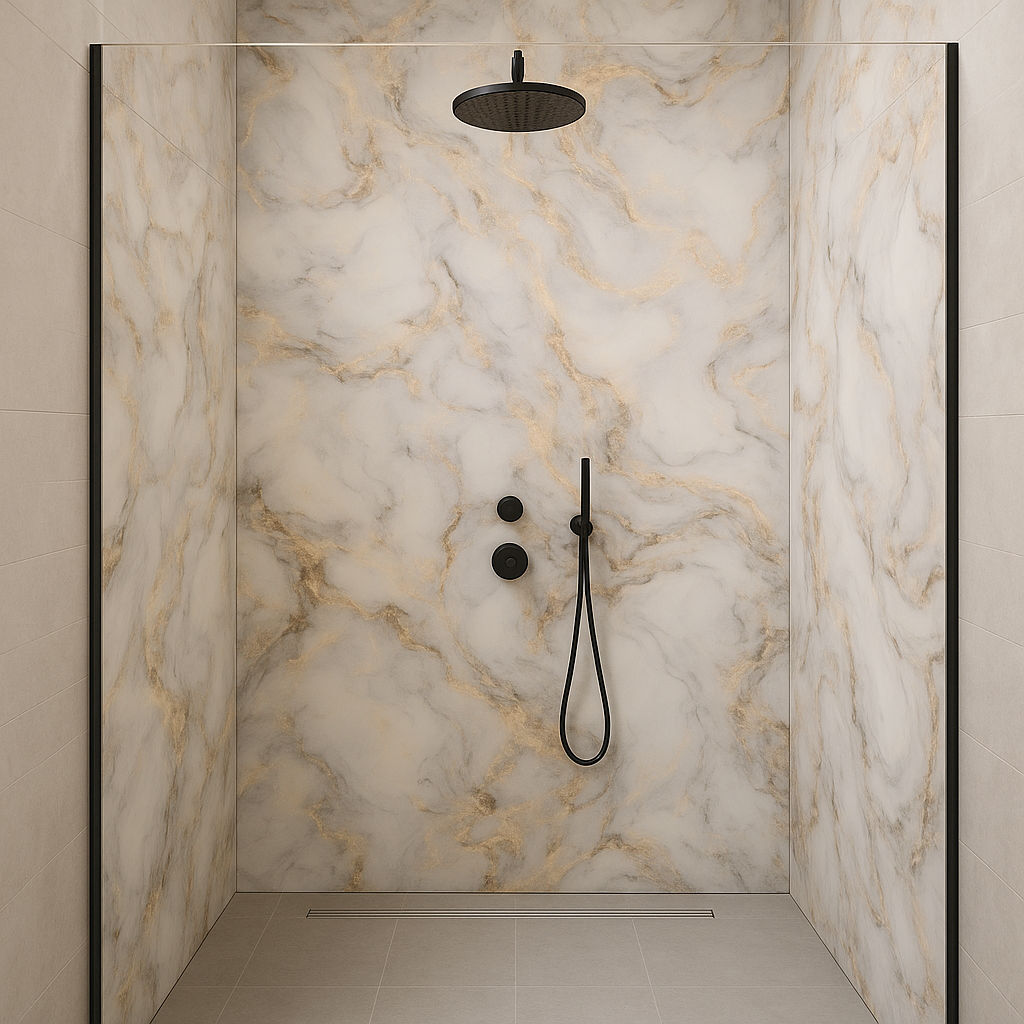 PVC Marmer Plaat - Dreamy - Hoogglans - 280 x 120 cm