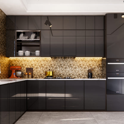 Zelfklevende tegels - Hexagon Gold -  29 x 28,8 cm - afbeelding 3