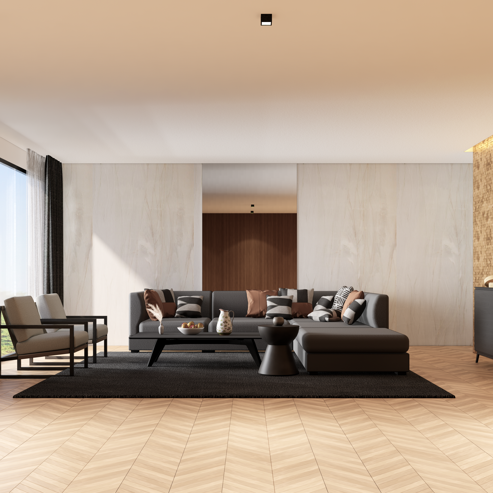 Zelfklevend behang - Sahara Beige - 60 cm x 10 m - afbeelding 4