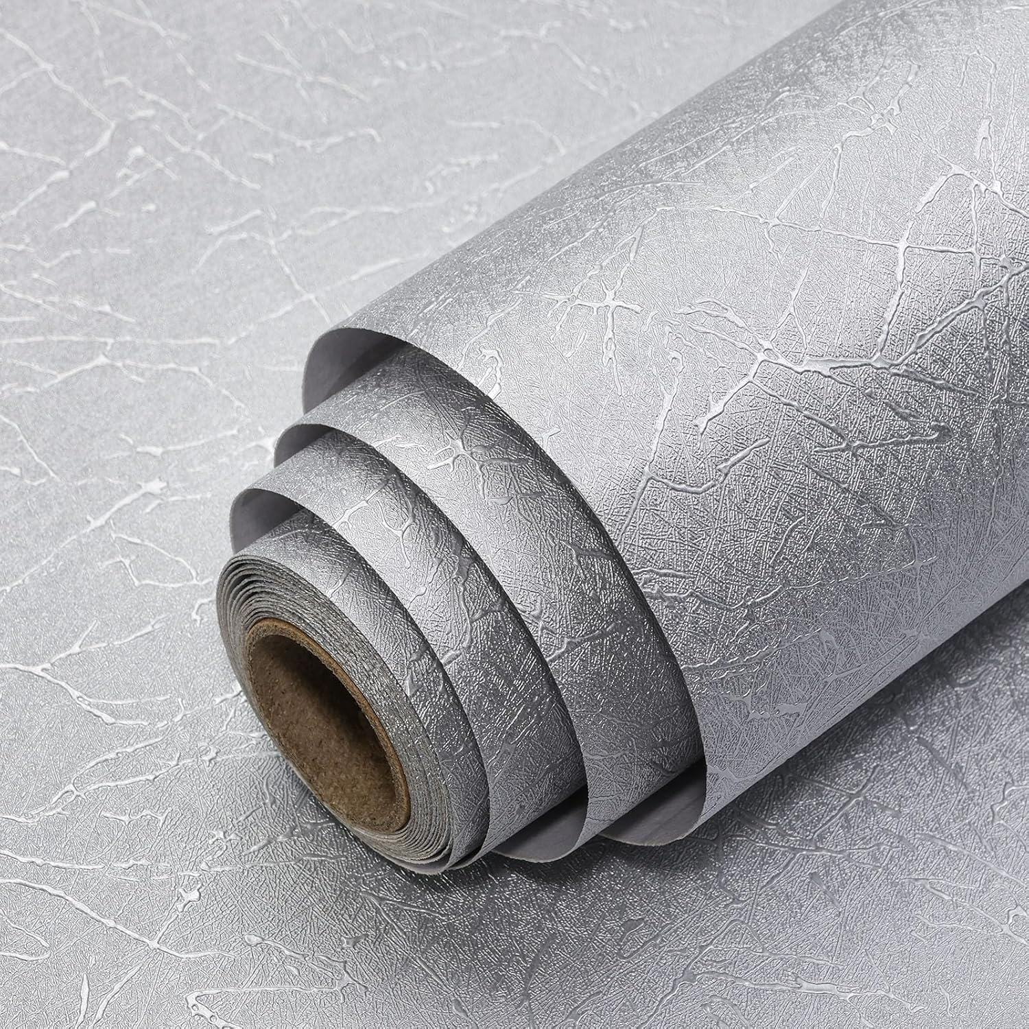 Zelfklevend behang - Grey Frost - 60 cm x 10 m