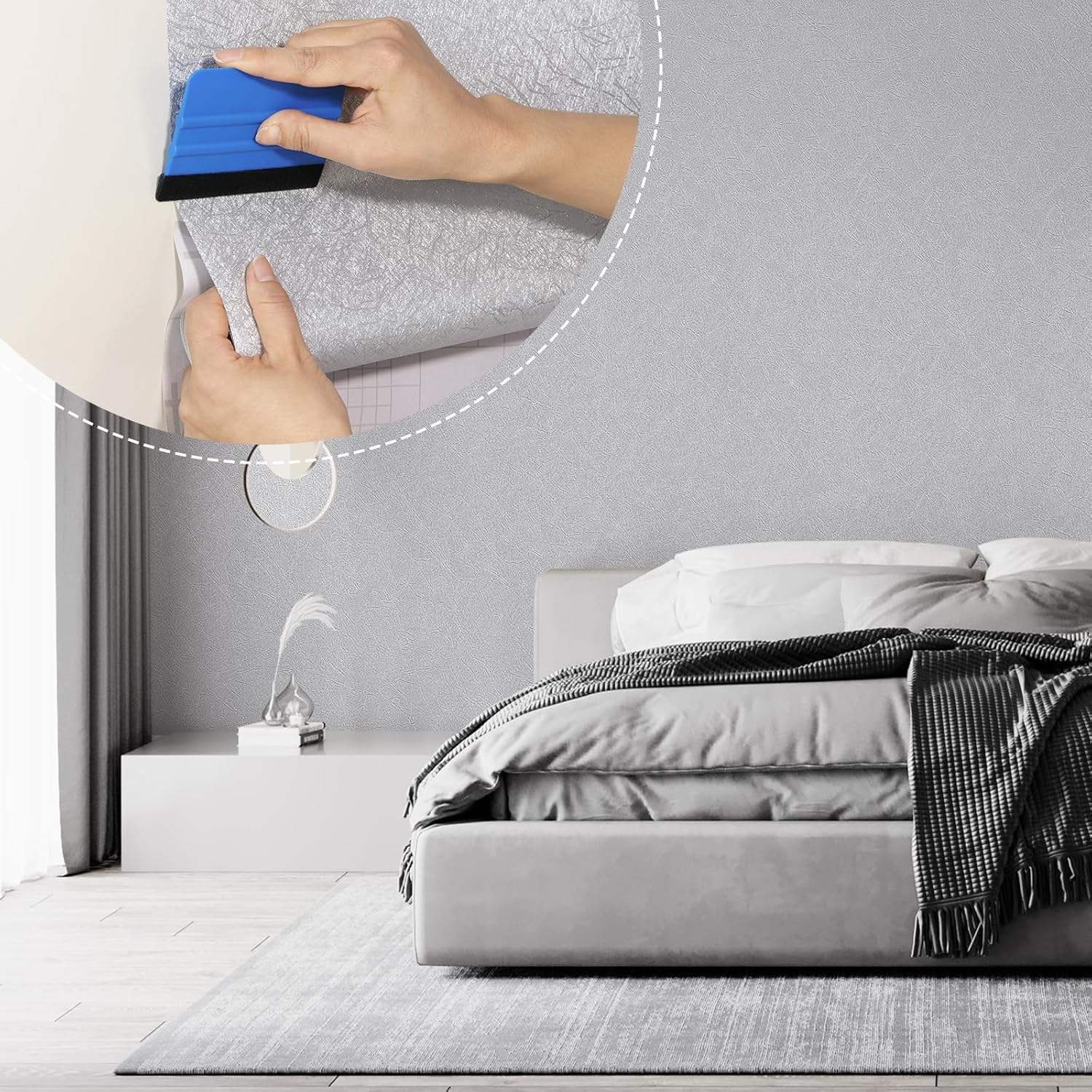 Zelfklevend behang - Grey Frost - 60 cm x 10 m - afbeelding 3