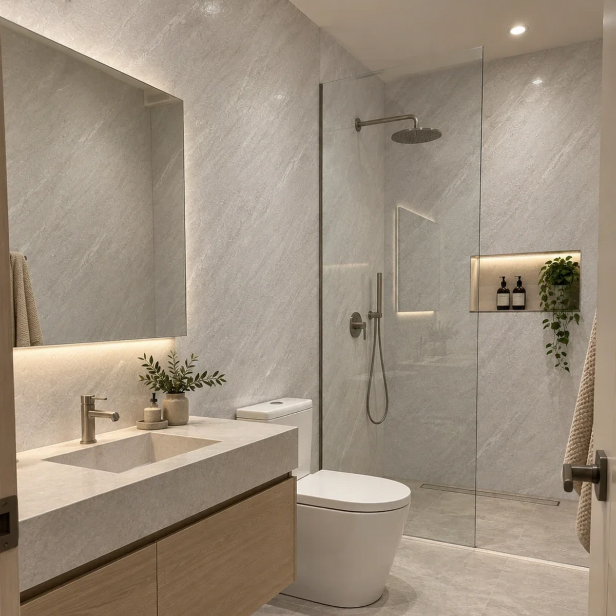 SPC Wandpaneel - Grigio Perla - Mat - 280×120 cm