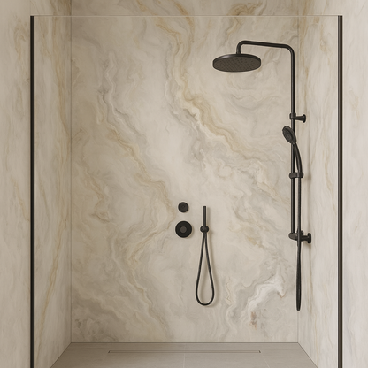 PVC Marmer Plaat - Noor - Hoogglans - 280 x 120 cm