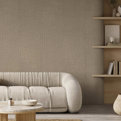 Akoestisch paneel - Viltpaneel Taupe - 280 x 60 cm - afbeelding 2