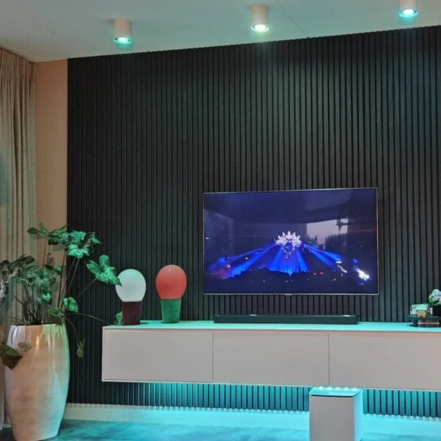 Akoestisch paneel - Blacked Oak - 260 x 60 cm - afbeelding 2