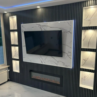 PVC Marmer Plaat - White Marmer - Hoogglans - 280 x 120 cm